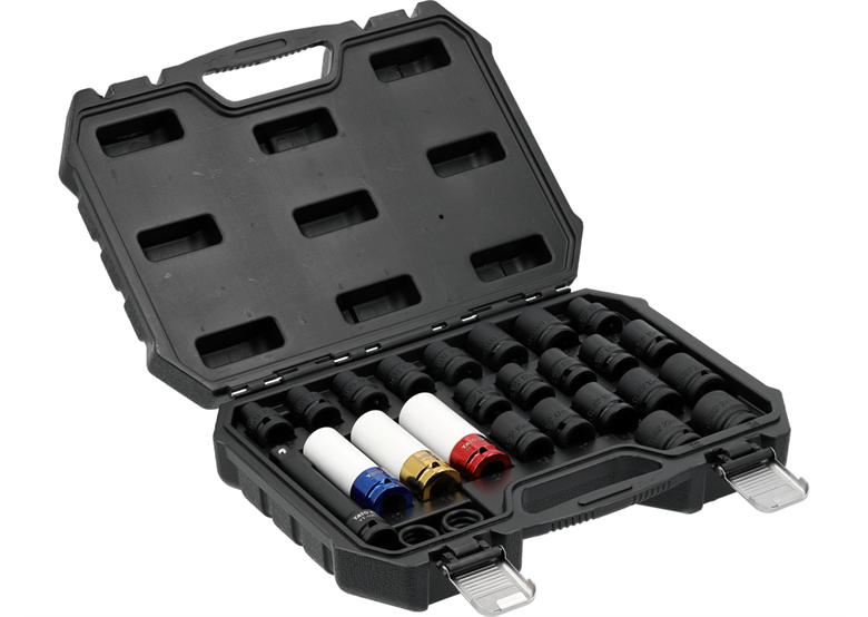 1/2" slagdoppenset, 24 stuks Yato YT-10569