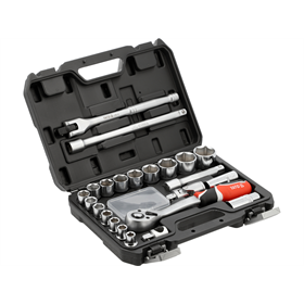 Dopsleutelset 1/2", 24-dlg. Yato YT-12662