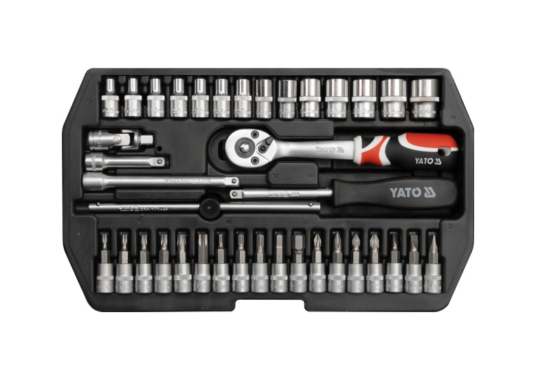 Dopsleutelset 1/4", 38-delig Yato YT-1447