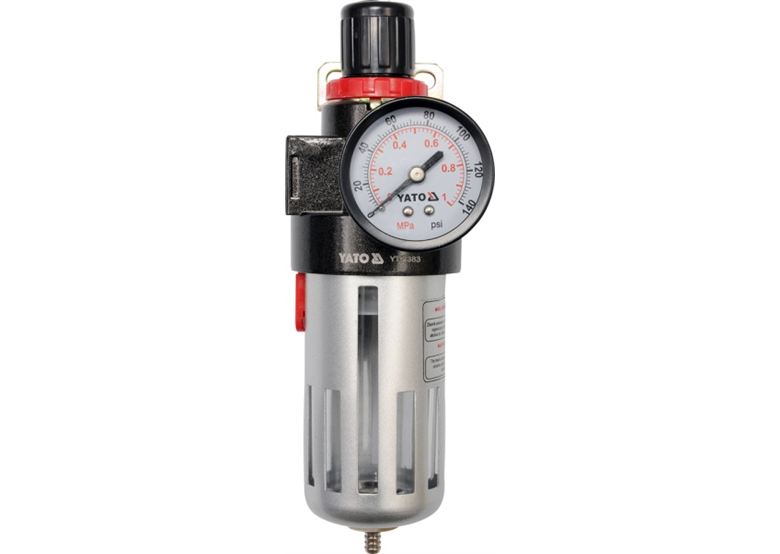 Reducer met filter en manometer 1/2" Yato YT-2383