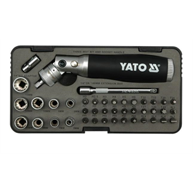Set schroevendraaiers met ratel 42- delig Yato YT-2806