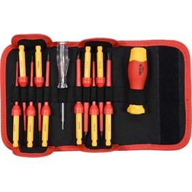 Geïsoleerde schroevendraaier VDG met 12 tips. Yato YT-28290