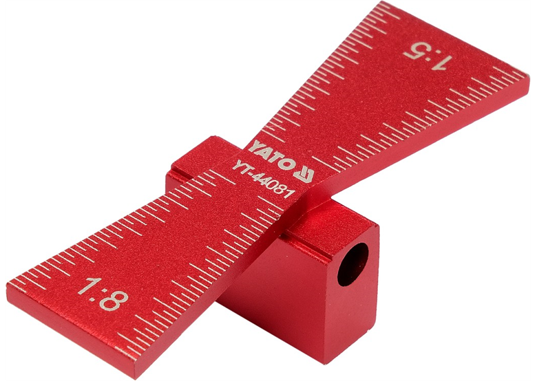 Zwaluwstaart (gevuld) sjabloon  Yato YT-44081