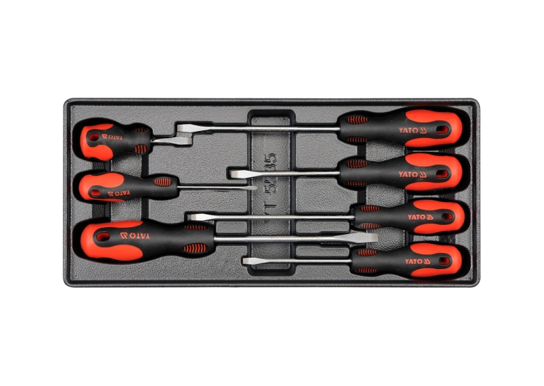 Lade-inzetstuk voor platte schroevendraaiers 7-delig Yato YT-5535