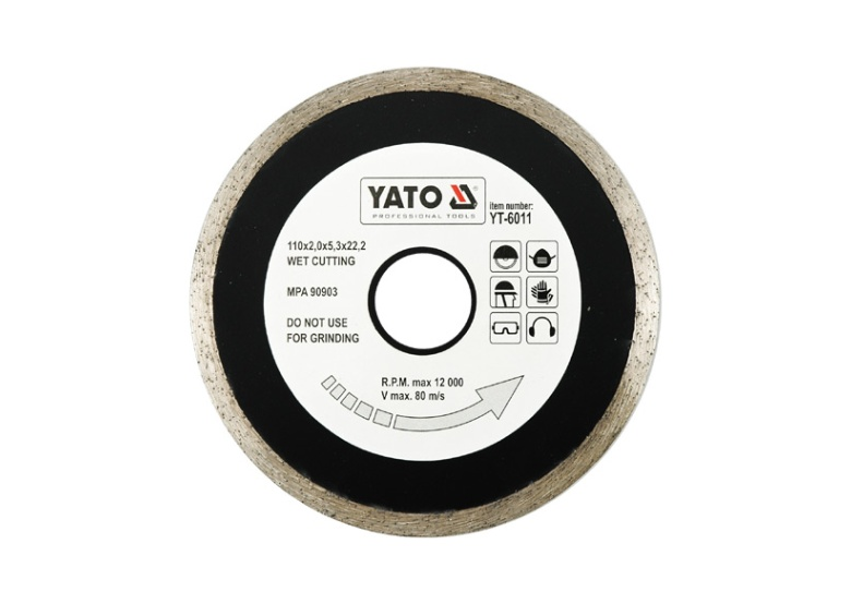 Zaagblad diamant 180mm Yato YT-6014