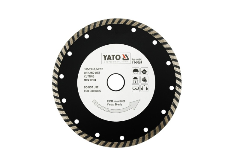 Zaagblad diamant 180mm Yato YT-6024