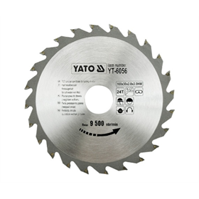 Hardmetaal cirkelzaagblad  160 x 24 x 30 mm Yato YT-6056