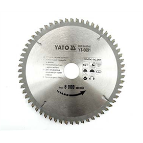 Cirkelzaagblad voor aluminium 200x30mm Z60 Yato YT-6091