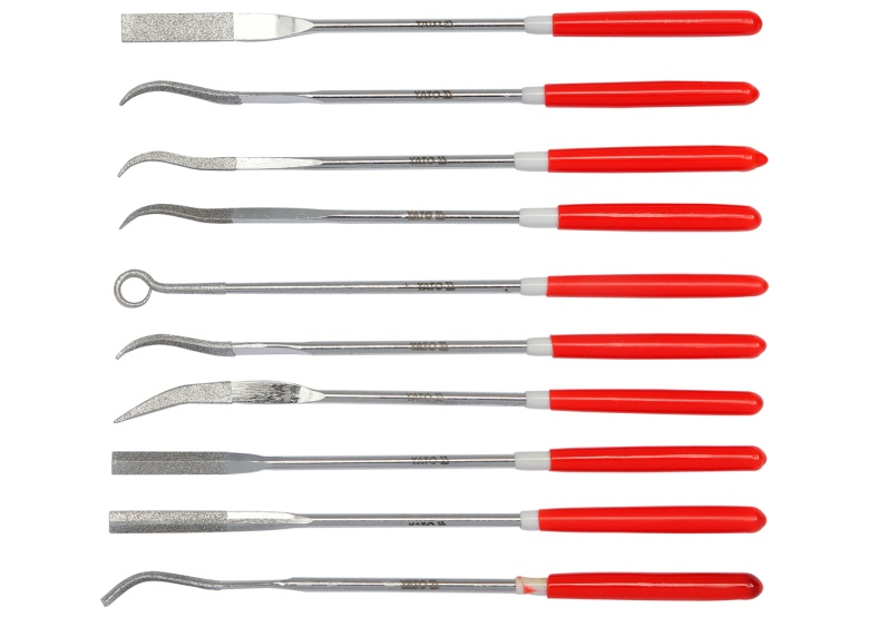Set van 10 diamant-naaldvijlen – 3 x 140 x 25 mm Yato YT-6145