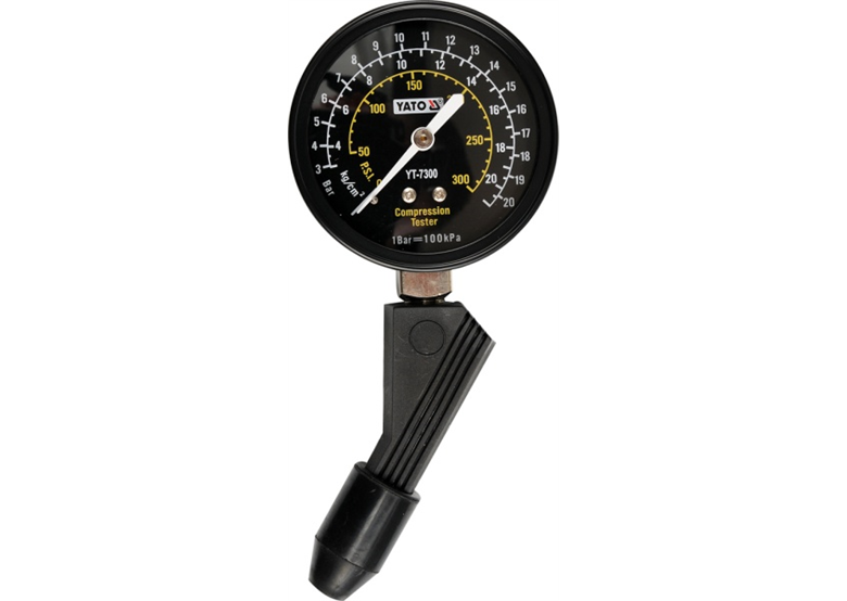 Compressiedrukmeter, conische adapter Yato YT-7300