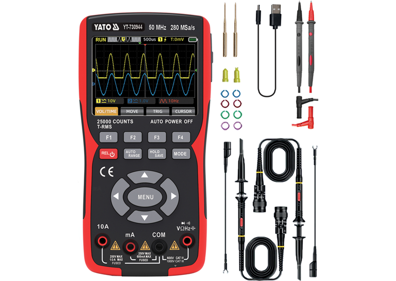 Digitale meter (multimeter) met LCD-scherm Yato YT-730944