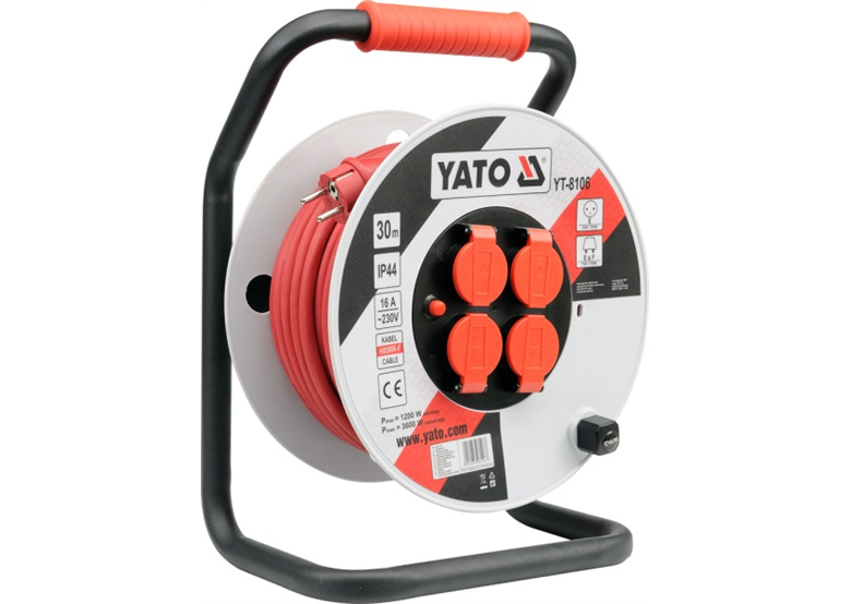 Verlengkabel op trommel Yato YT-8107