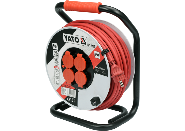 Verlengkabel op trommel Yato YT-8108