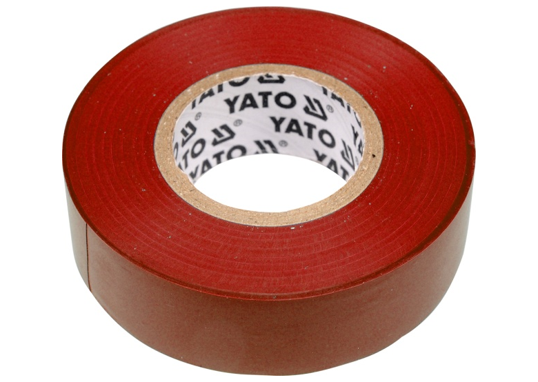 Isolatietape 19 mm x 20 m rood Yato YT-8166