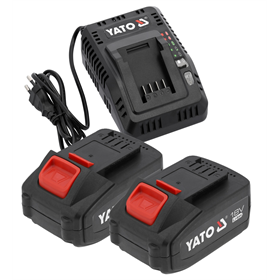 Oplader en 2x accu 18V 4,0Ah Yato YT-828510