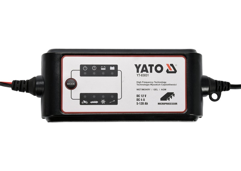 Elektronische acculader 12V/4A Yato YT-83031