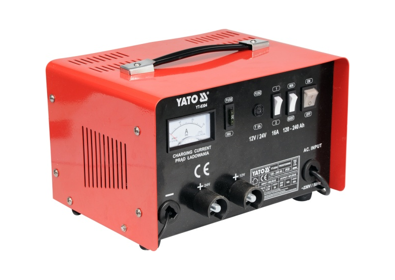 Auto acculader 12/24 V 16A 120-240Ah Yato YT-8304