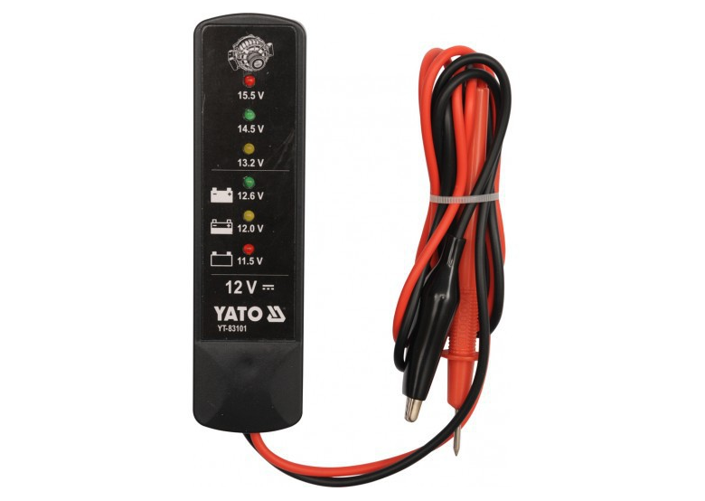 Autospanningsmeter  12v Yato YT-83101